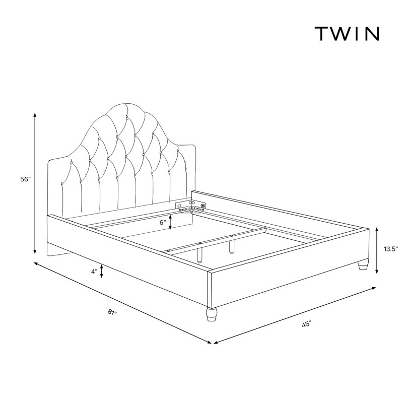Birch Lane™ Alpine Upholstered Bed Wayfair